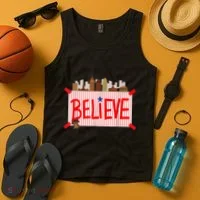 Believe Ring Bell Philadelphia Baseball Player Tank Top thumb 4