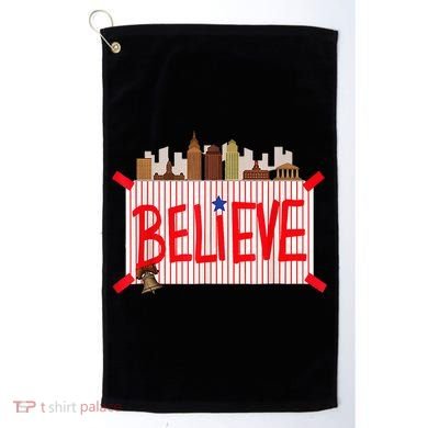 Believe Ring Bell Philadelphia Baseball Player Golf Towel