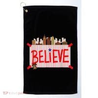 Believe Ring Bell Philadelphia Baseball Player Golf Towel thumb 0