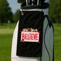 Believe Ring Bell Philadelphia Baseball Player Golf Towel thumb 2