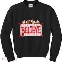 Believe Ring Bell Philadelphia Baseball Player Kids Sweatshirt thumb 0