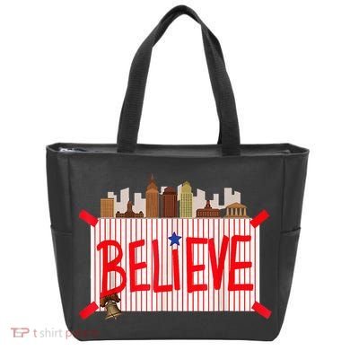 Believe Ring Bell Philadelphia Baseball Player Tote Bag