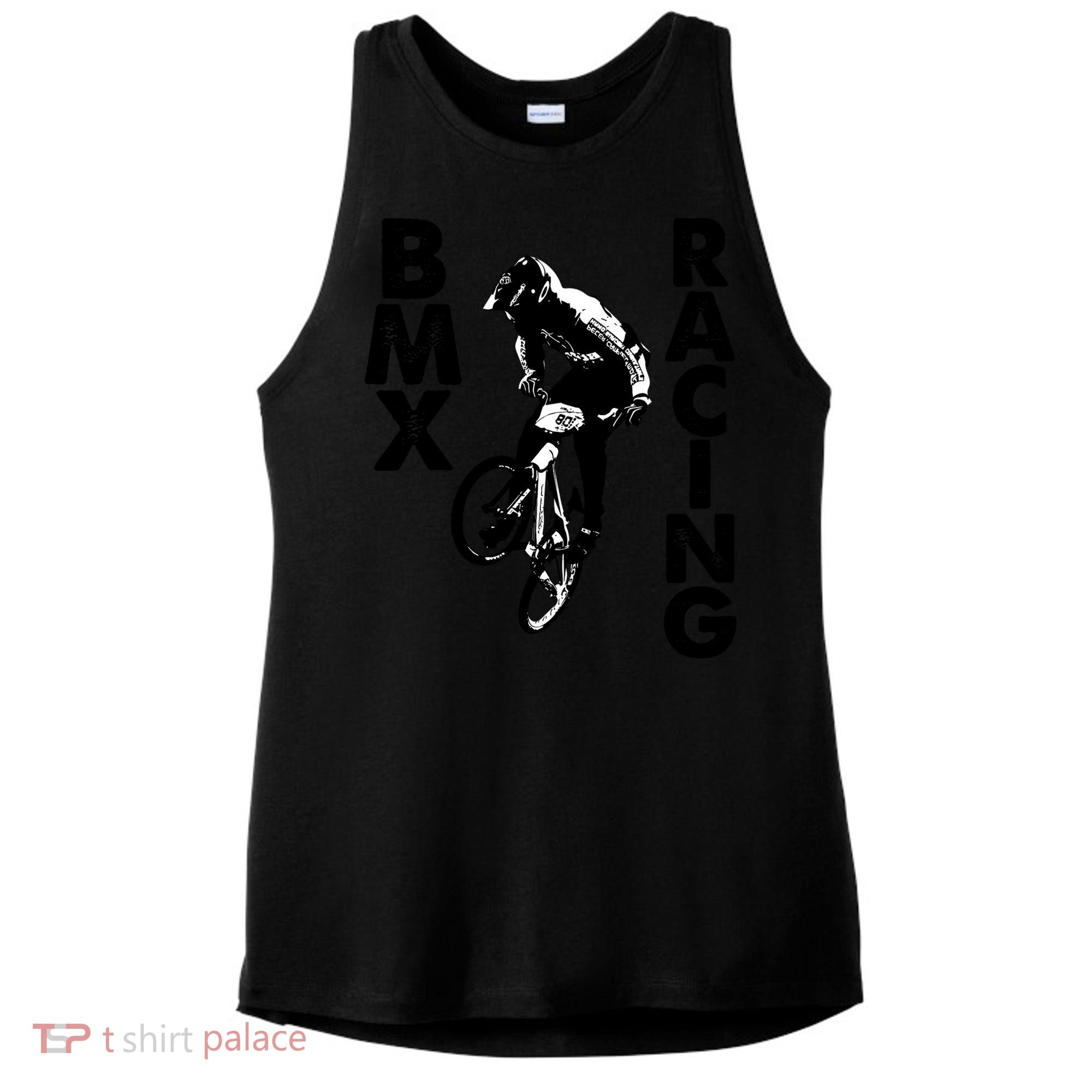 BMX Racing Biker Bike Ladies PosiCharge Tri-Blend Wicking Tank
