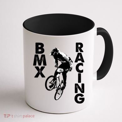 BMX Racing Biker Bike Coffee Mug back