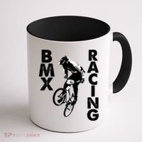 BMX Racing Biker Bike Coffee Mug thumb 1