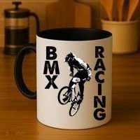 BMX Racing Biker Bike Coffee Mug thumb 4