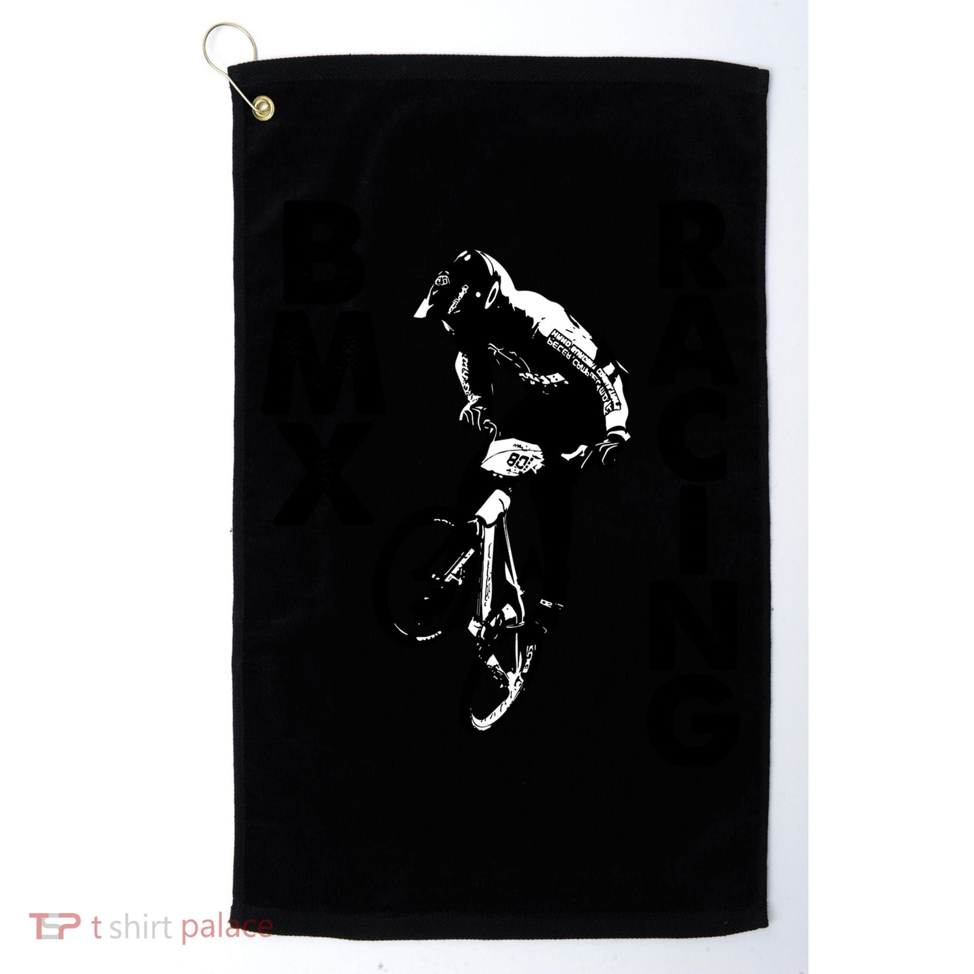 BMX Racing Biker Bike Golf Towel