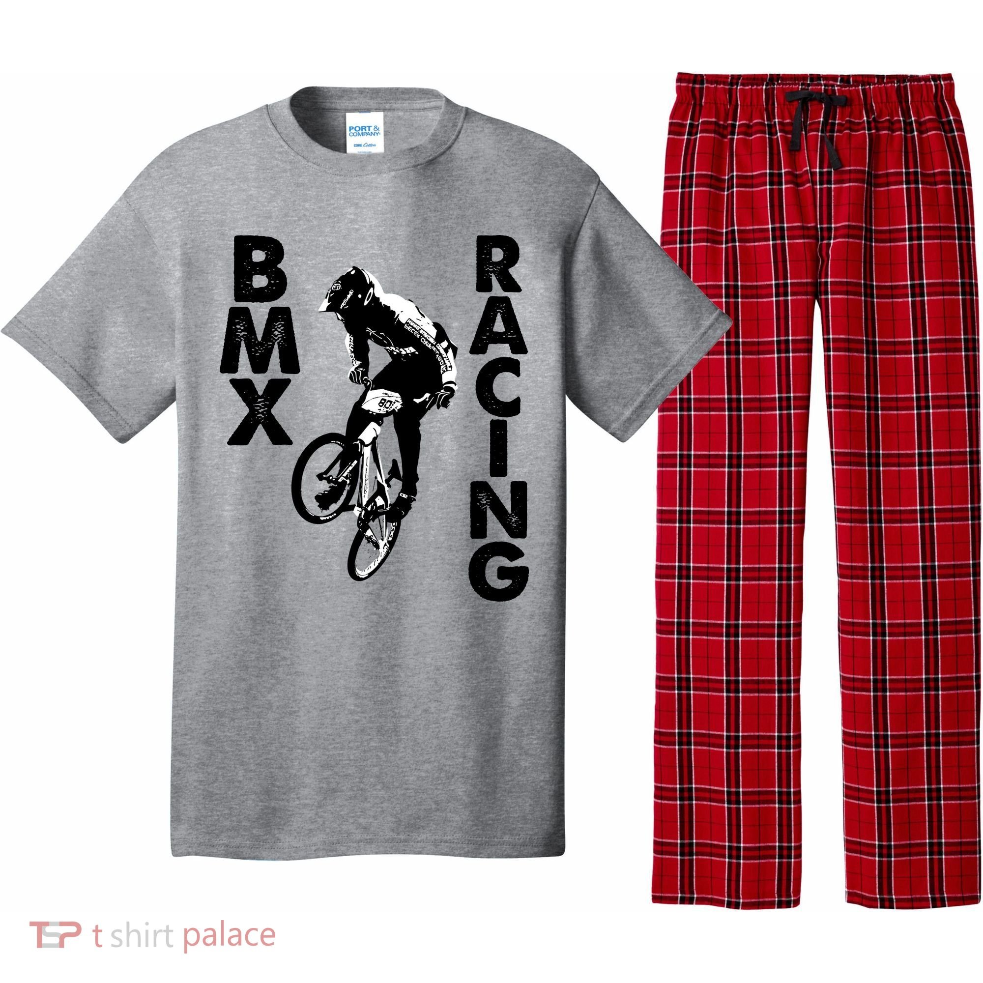 BMX Racing Biker Bike Pajama Set