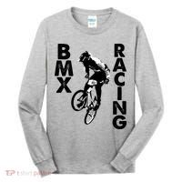 BMX Racing Biker Bike Tall Long Sleeve Shirt thumb 0