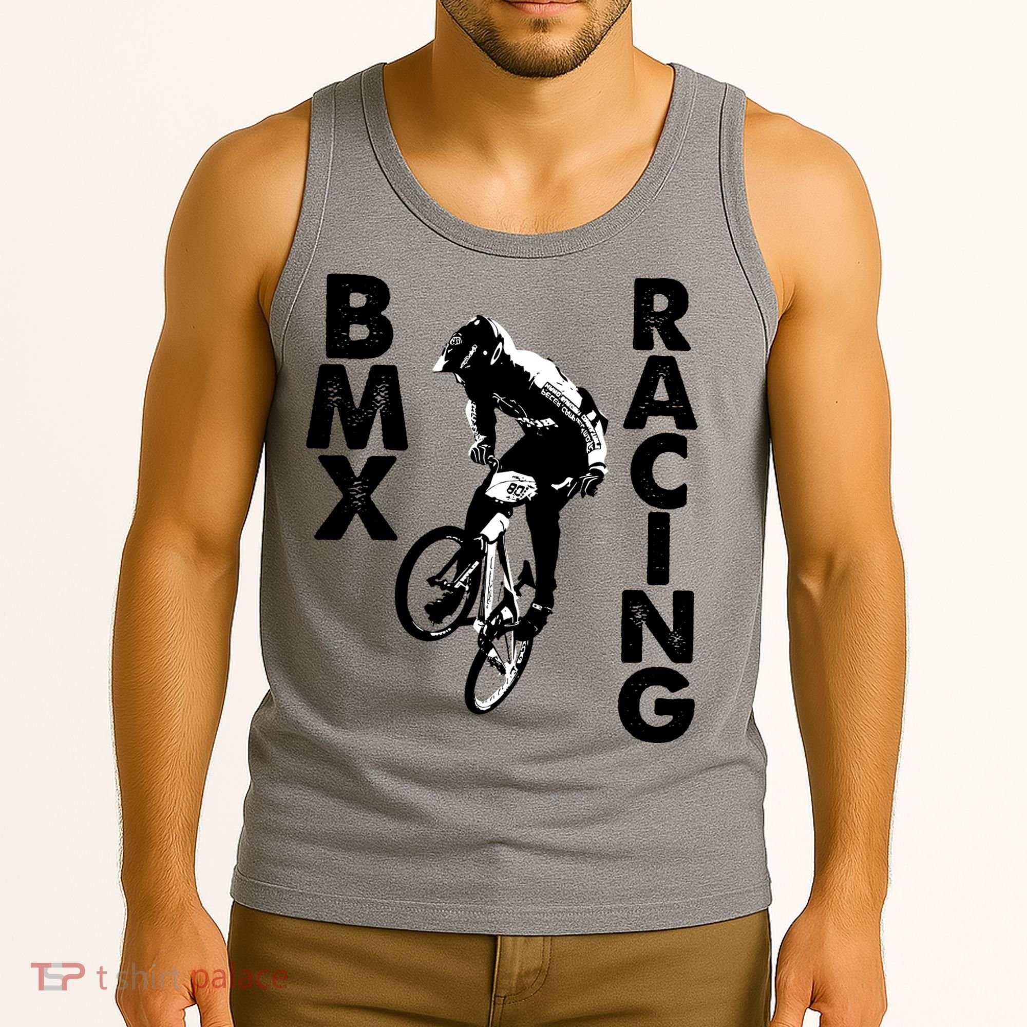 BMX Racing Biker Bike Tank Top