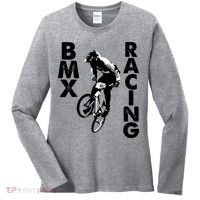 BMX Racing Biker Bike Women's Long Sleeve Shirt thumb 0