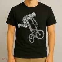 Bmx Rider Bike Bicycle Stunt Racing Boy T-Shirt thumb 3