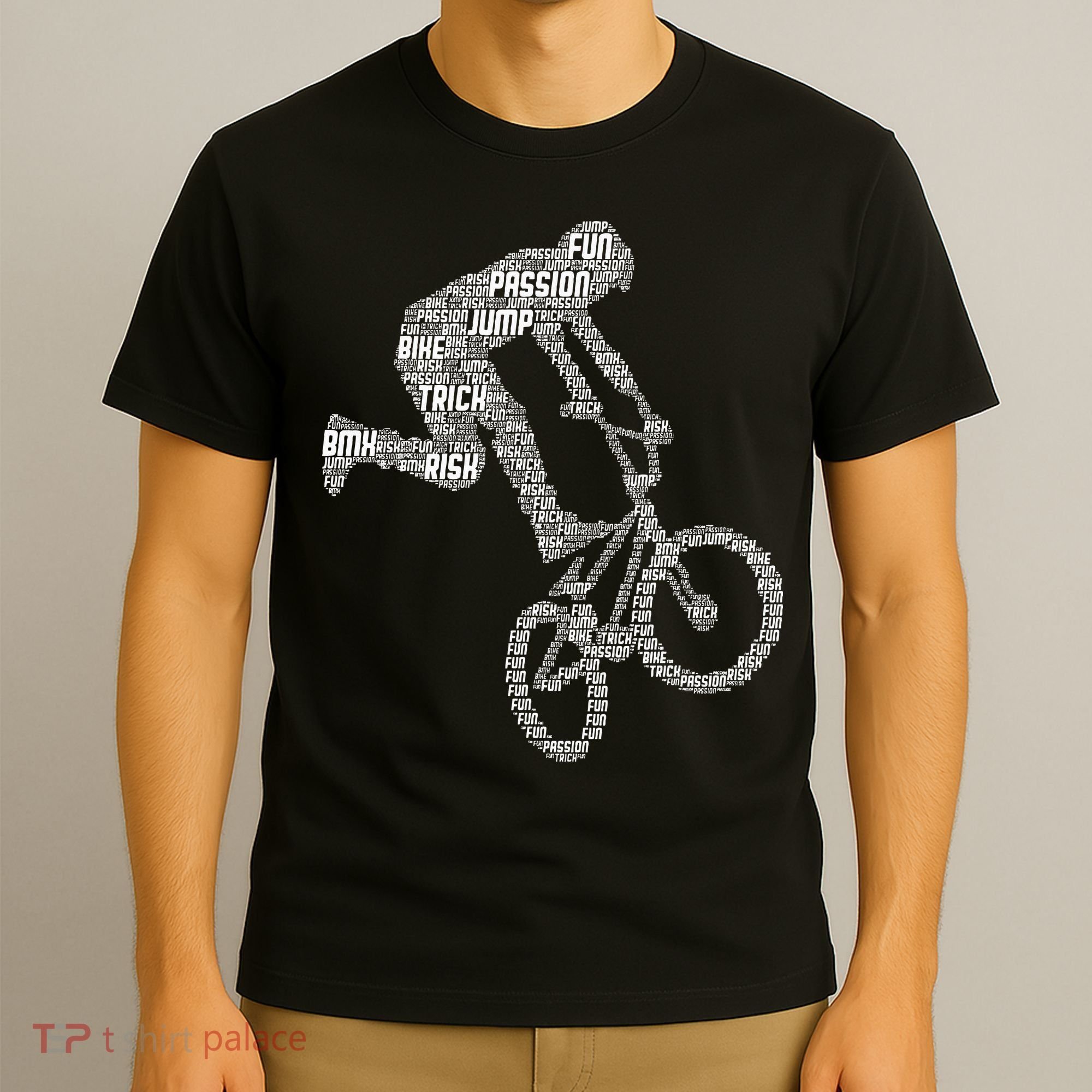 Bmx Rider Bike Bicycle Stunt Racing Boy T-Shirt