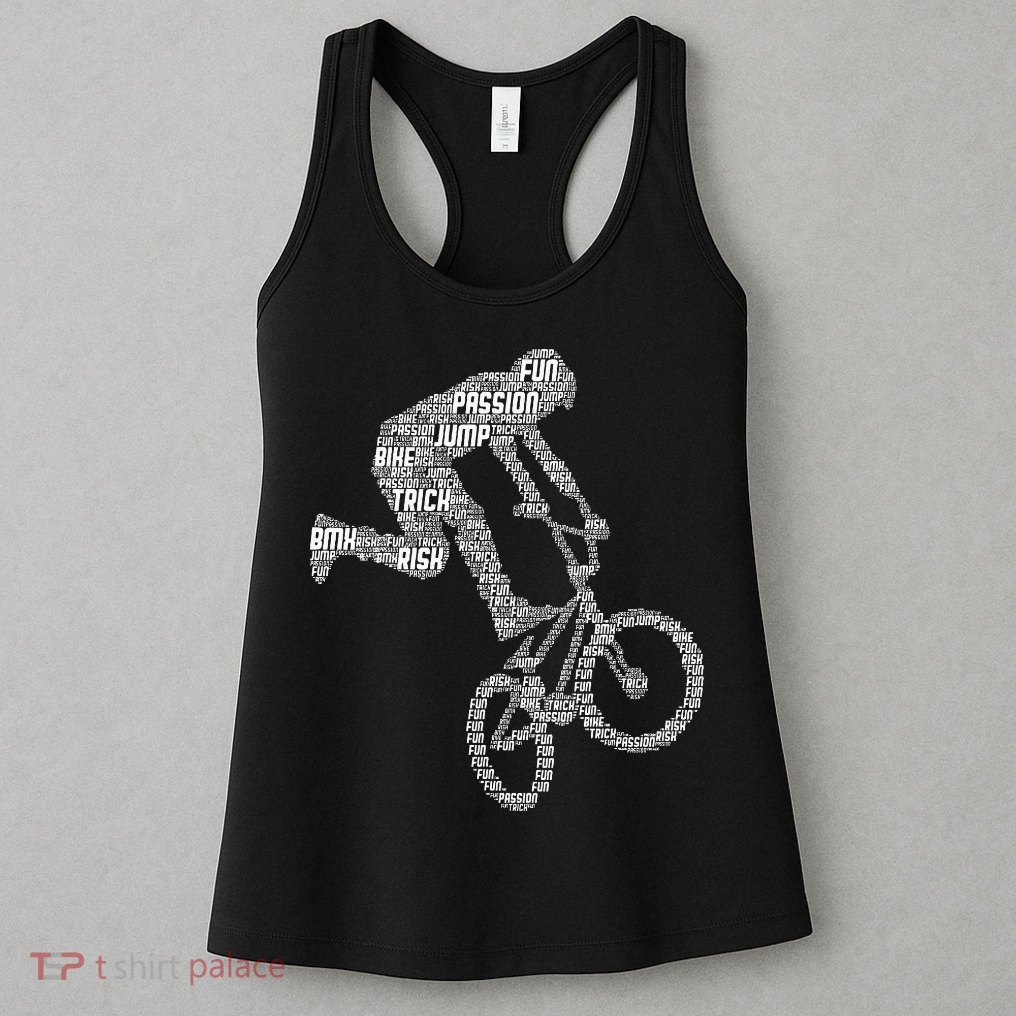 Bmx Rider Bike Bicycle Stunt Racing Boy Women's Tank Top
