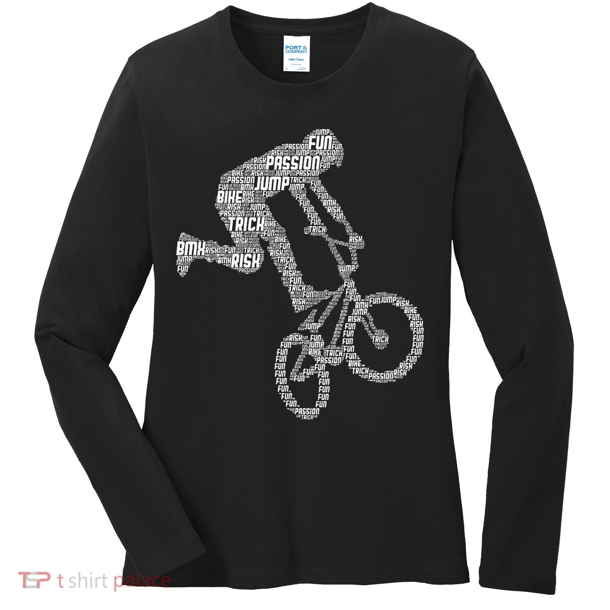 Bmx Rider Bike Bicycle Stunt Racing Boy Women's Long Sleeve Shirt