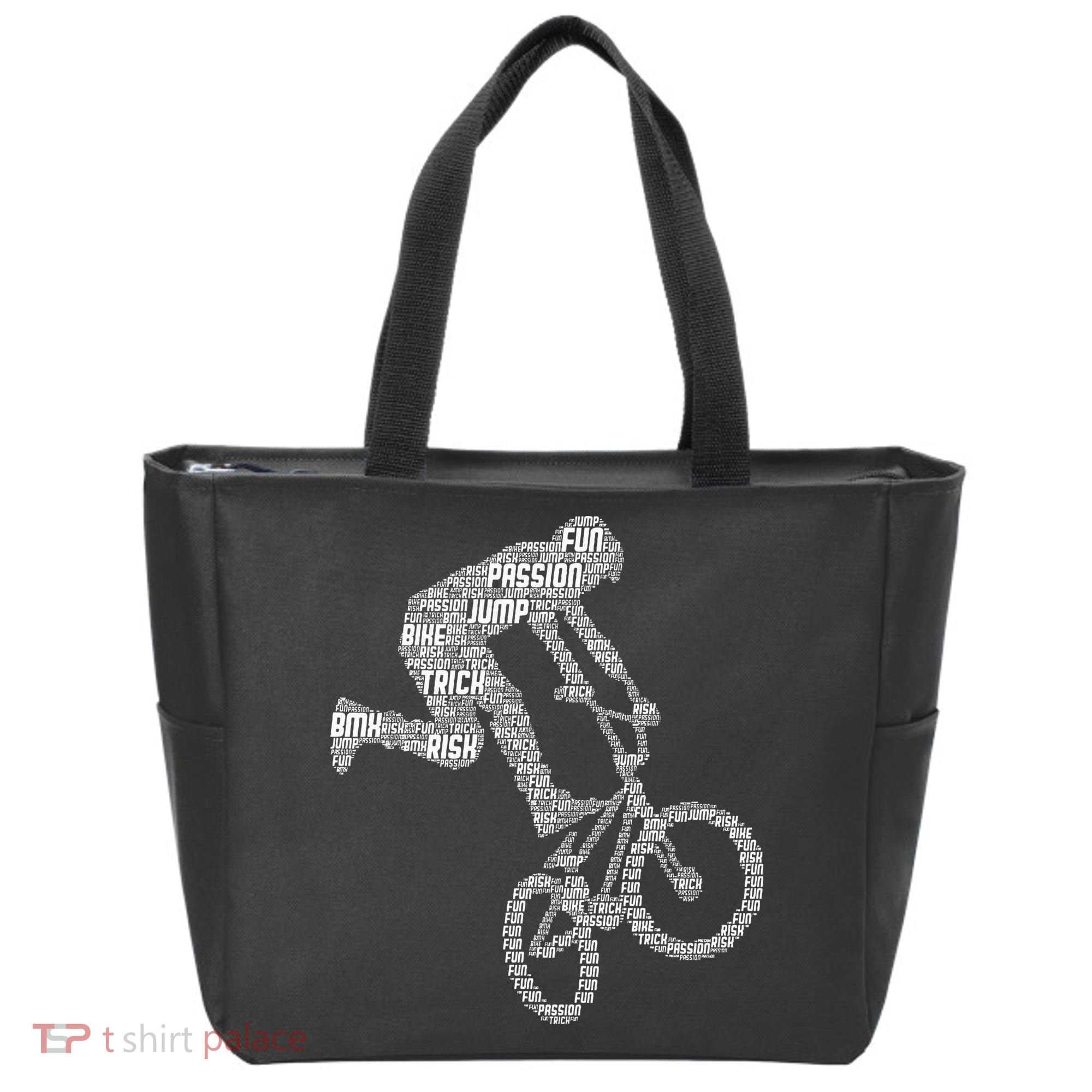 Bmx Rider Bike Bicycle Stunt Racing Boy Tote Bag