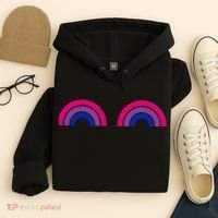 Bisexual Rainbow Boobs Funny Bi Pride Lgbt Pride Hoodie thumb 4