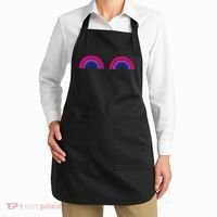 Bisexual Rainbow Boobs Funny Bi Pride Lgbt Pride Apron thumb 2