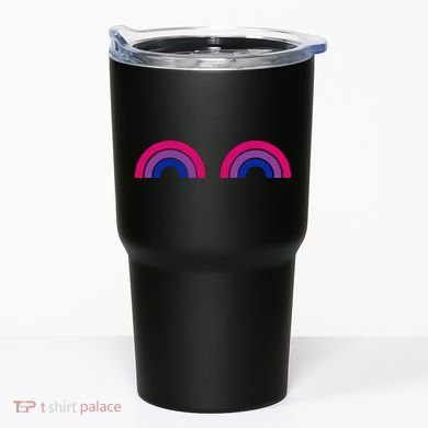 Bisexual Rainbow Boobs Funny Bi Pride Lgbt Pride Tumbler