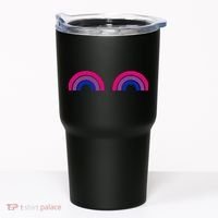Bisexual Rainbow Boobs Funny Bi Pride Lgbt Pride Tumbler thumb 0