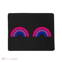 Bisexual Rainbow Boobs Funny Bi Pride Lgbt Pride Mousepad thumb 0