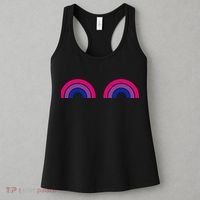 Bisexual Rainbow Boobs Funny Bi Pride Lgbt Pride Women's Tank Top thumb 3