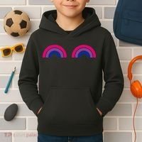 Bisexual Rainbow Boobs Funny Bi Pride Lgbt Pride Kids Hoodie thumb 2