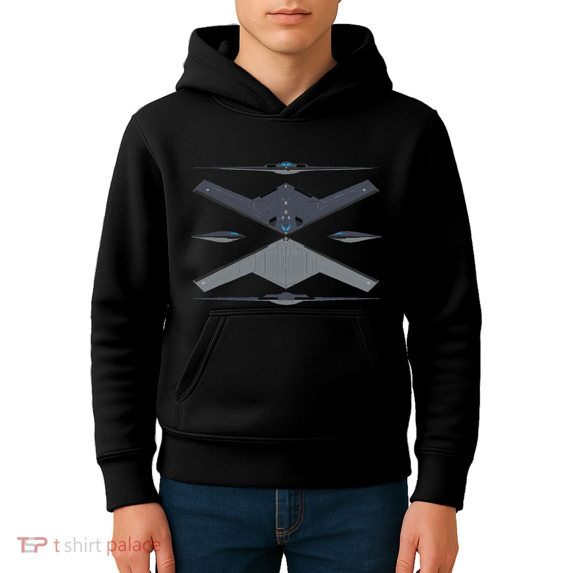 b21 raider bomber Airplane Aviation Kids Hoodie