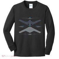 b21 raider bomber Airplane Aviation Kids Long Sleeve Shirt thumb 0