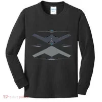 b21 raider bomber Airplane Aviation Kids Long Sleeve Shirt thumb 0