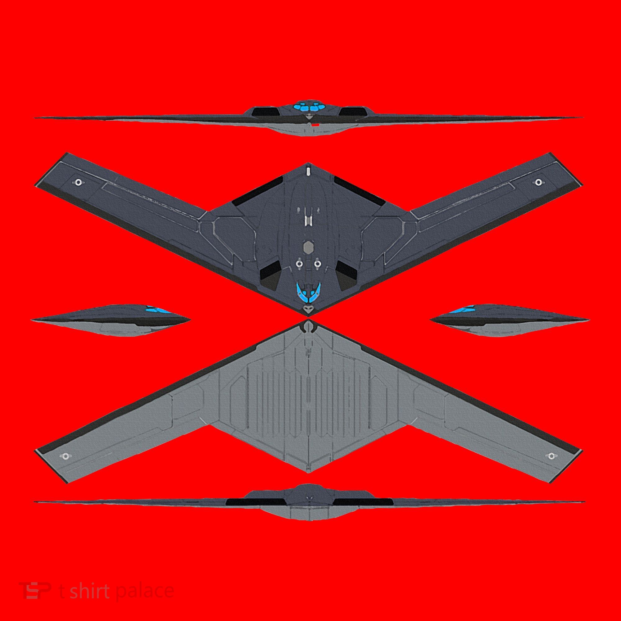 b21 raider bomber Airplane Aviation Santa Hat