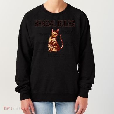 Bengal Rules Bengal Cat Owner Bengal Lover Women's Sweatshirt