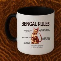 Bengal Rules Bengal Cat Owner Bengal Lover Coffee Mug thumb 2