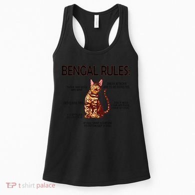 Bengal Rules Bengal Cat Owner Bengal Lover Women's Tank Top