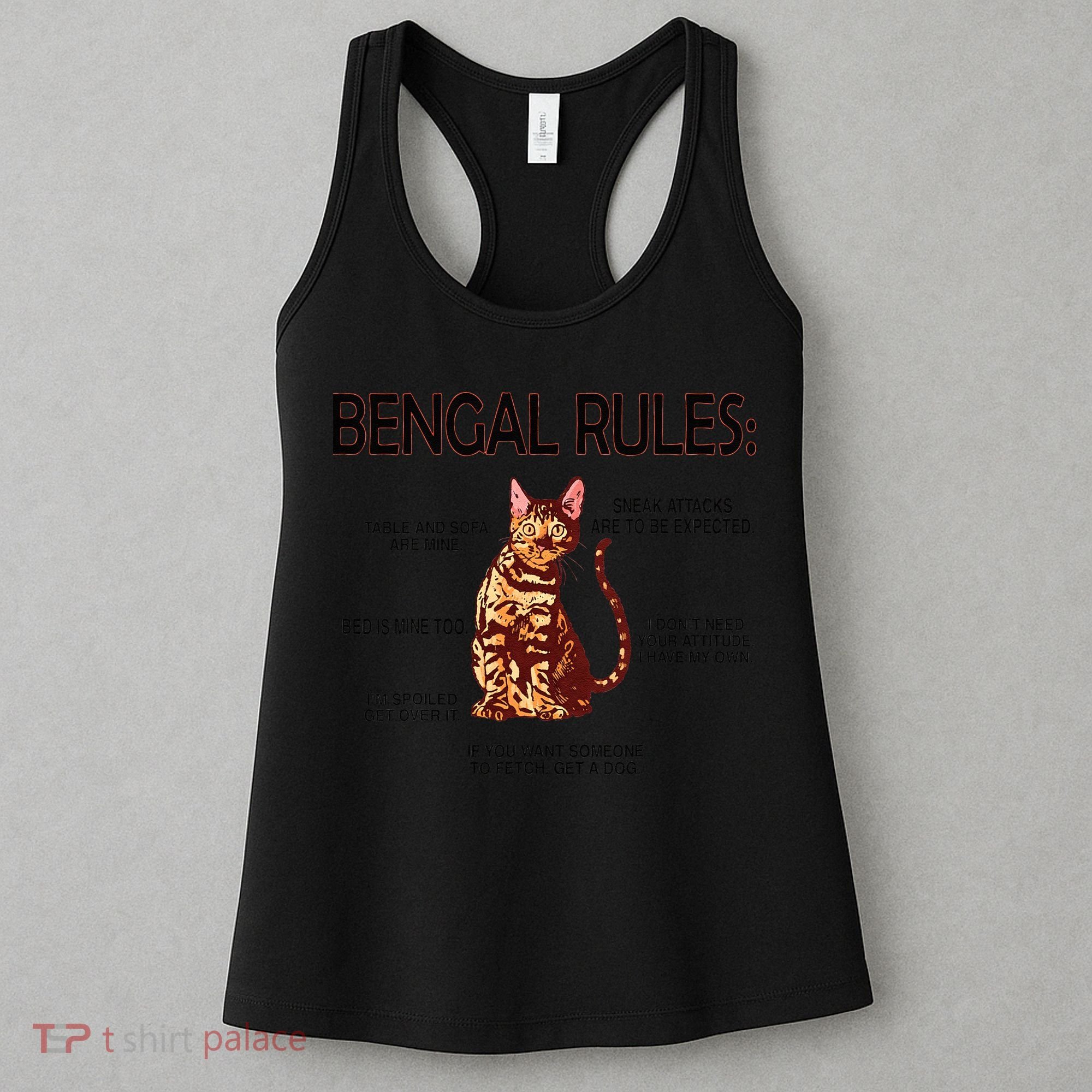 Bengal Rules Bengal Cat Owner Bengal Lover Women's Tank Top