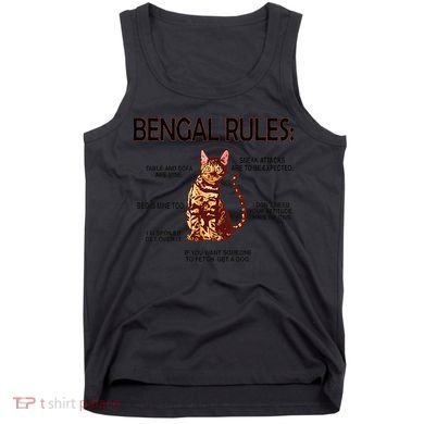 Bengal Rules Bengal Cat Owner Bengal Lover Tank Top