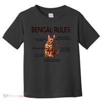 Bengal Rules Bengal Cat Owner Bengal Lover Toddler T-Shirt thumb 0