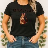 Bengal Rules Bengal Cat Owner Bengal Lover Women's T-Shirt thumb 2