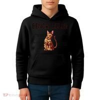 Bengal Rules Bengal Cat Owner Bengal Lover Kids Hoodie thumb 4