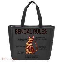 Bengal Rules Bengal Cat Owner Bengal Lover Tote Bag thumb 0