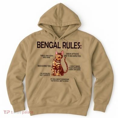 Bengal Rules Bengal Cat Owner Bengal Lover Hoodie
