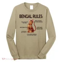 Bengal Rules Bengal Cat Owner Bengal Lover Long Sleeve Shirt thumb 0