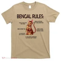 Bengal Rules Bengal Cat Owner Bengal Lover T-Shirt thumb 0
