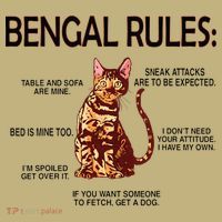 Bengal Rules Bengal Cat Owner Bengal Lover Mousepad thumb 1