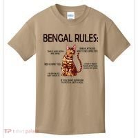 Bengal Rules Bengal Cat Owner Bengal Lover Kids T-Shirt thumb 0