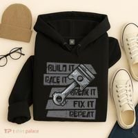 Build Race Break Fix It Repeat Auto Mechanic Hoodie thumb 4