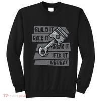 Build Race Break Fix It Repeat Auto Mechanic Sweatshirt thumb 0