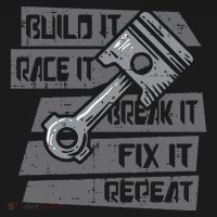 Build Race Break Fix It Repeat Auto Mechanic Bucket Hat thumb 4