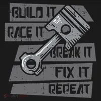 Build Race Break Fix It Repeat Auto Mechanic Toddler Hoodie thumb 2