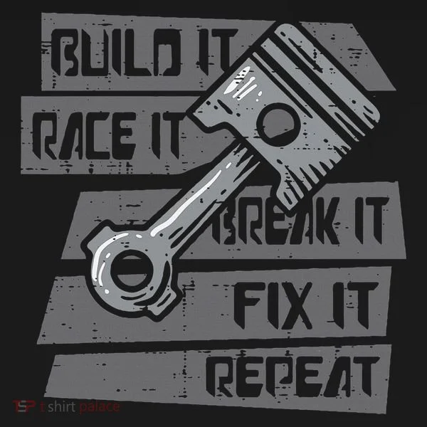 Build Race Break Fix It Repeat Auto Mechanic Toddler Hoodie
